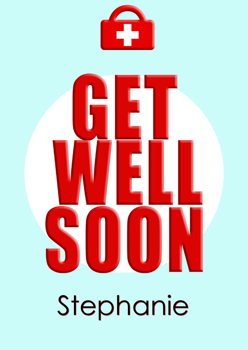 Get Well Soon - card made with Crafty Bob's Card Creator