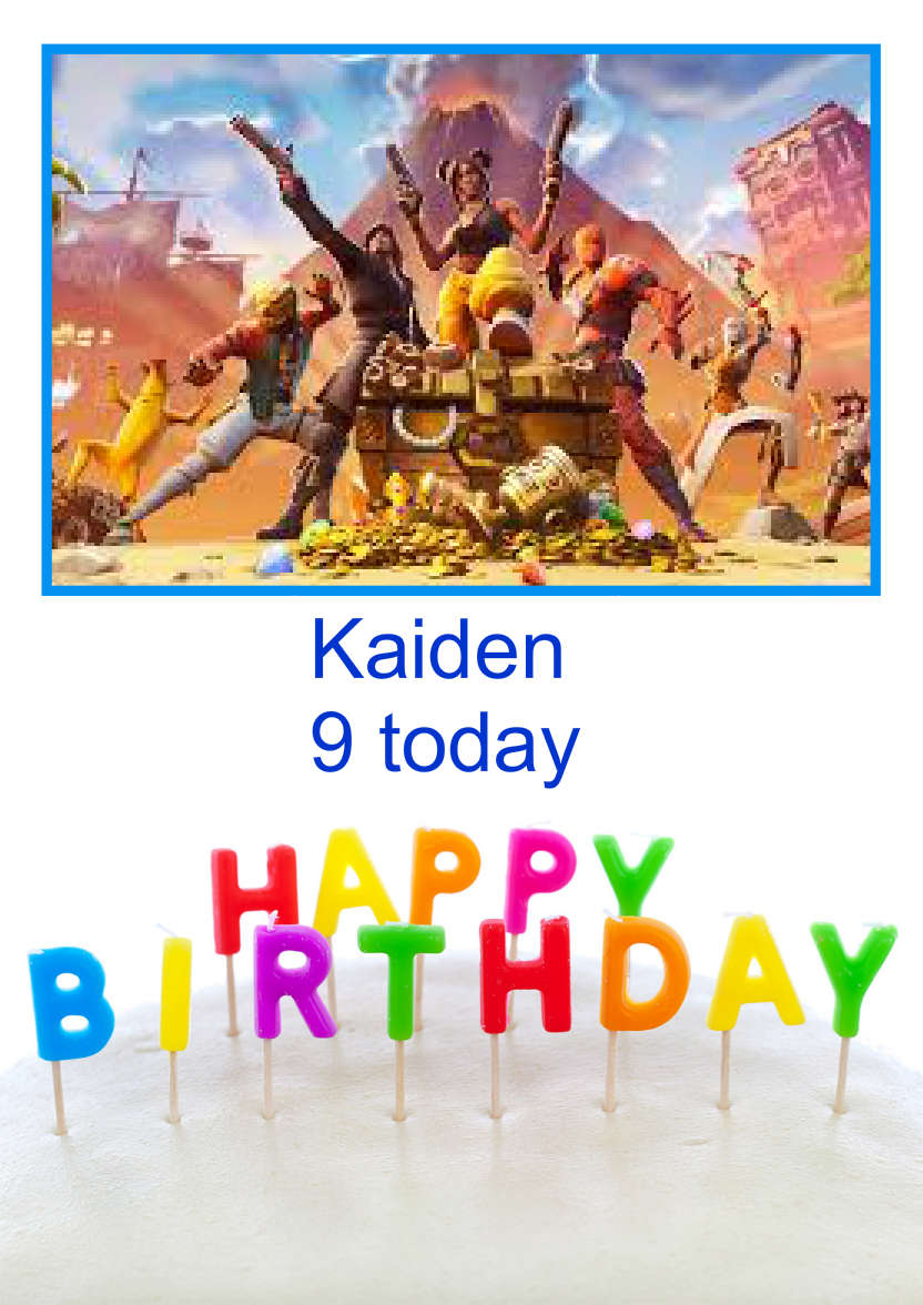 Birthday Candles Aperture Card - card made with Crafty Bob's Card Creator