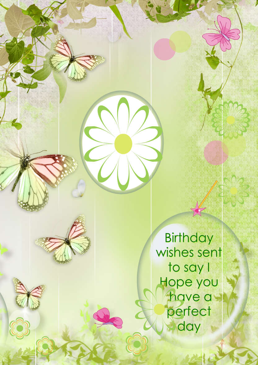 Butterfly Greeting Card - card made with Crafty Bob's Card Creator