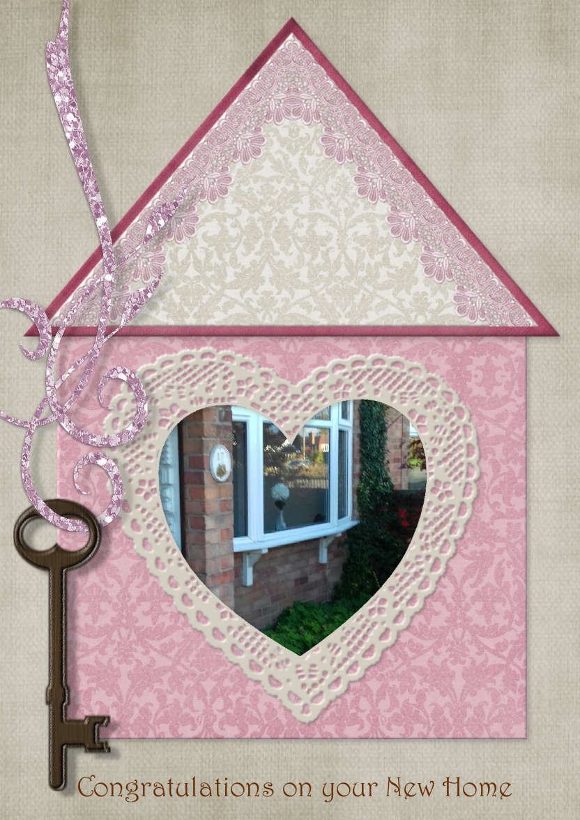 New Home - card made with Crafty Bob's Card Creator