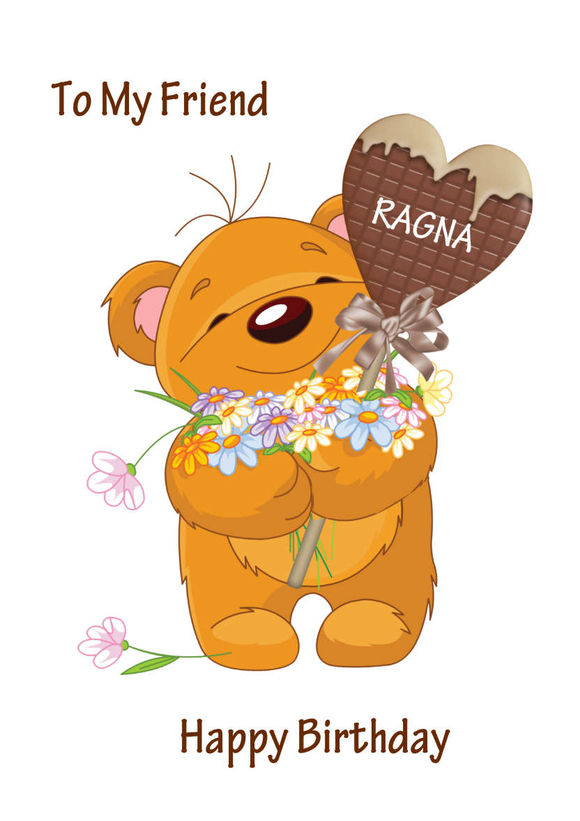 Bear Hugs - card made with Crafty Bob's Card Creator