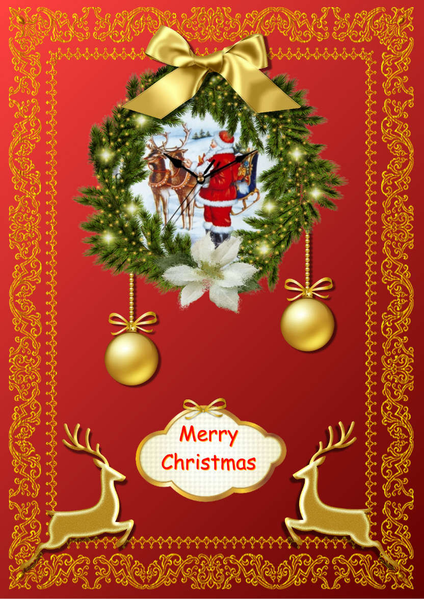 Christmas Time - card made with Crafty Bob's Card Creator