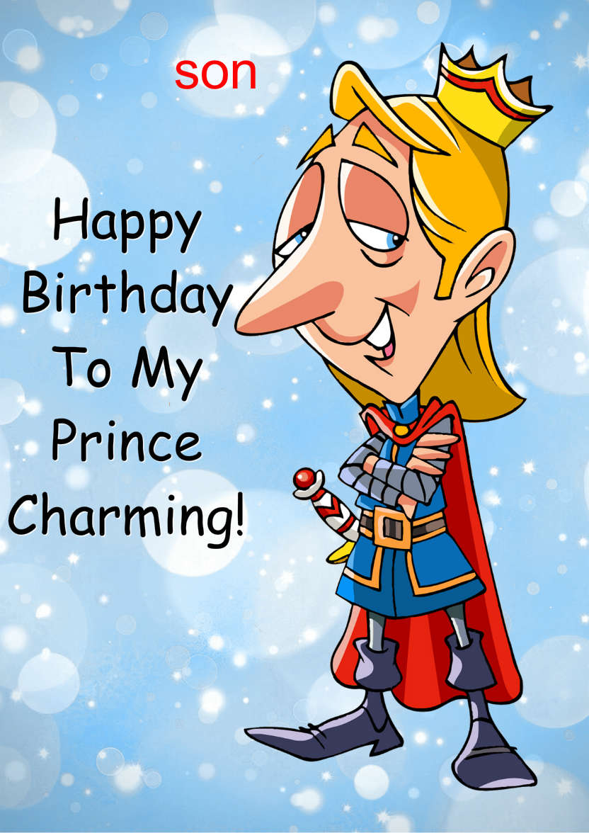 Prince Charming - card made with Crafty Bob's Card Creator