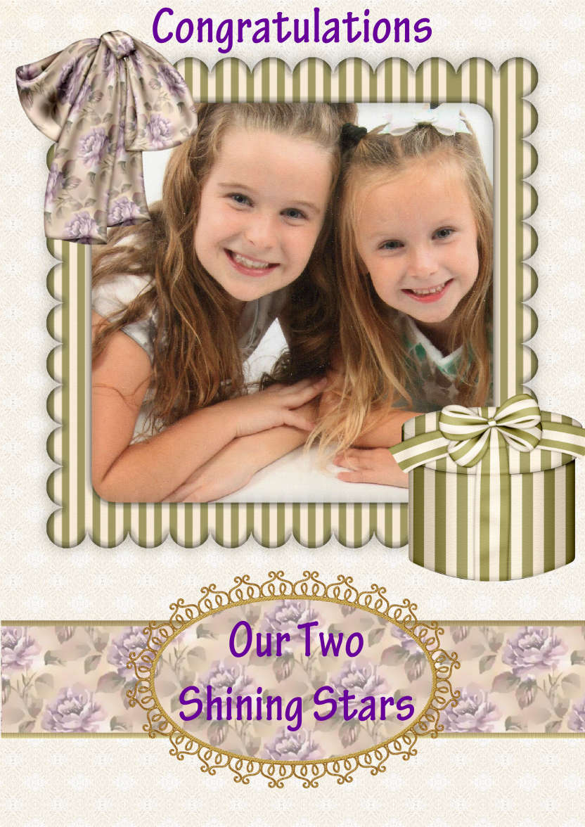 Vintage Green - card made with Crafty Bob's Card Creator