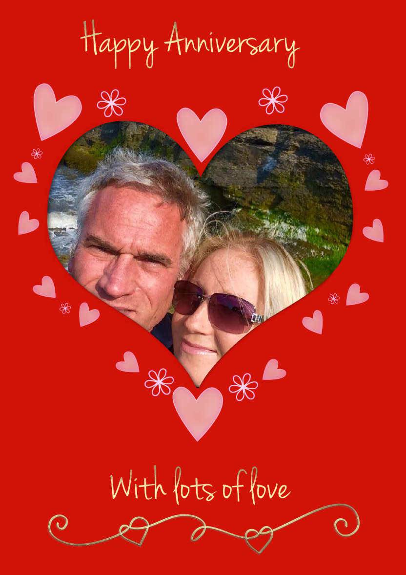 Anniversary Heart - card made with Crafty Bob's Card Creator