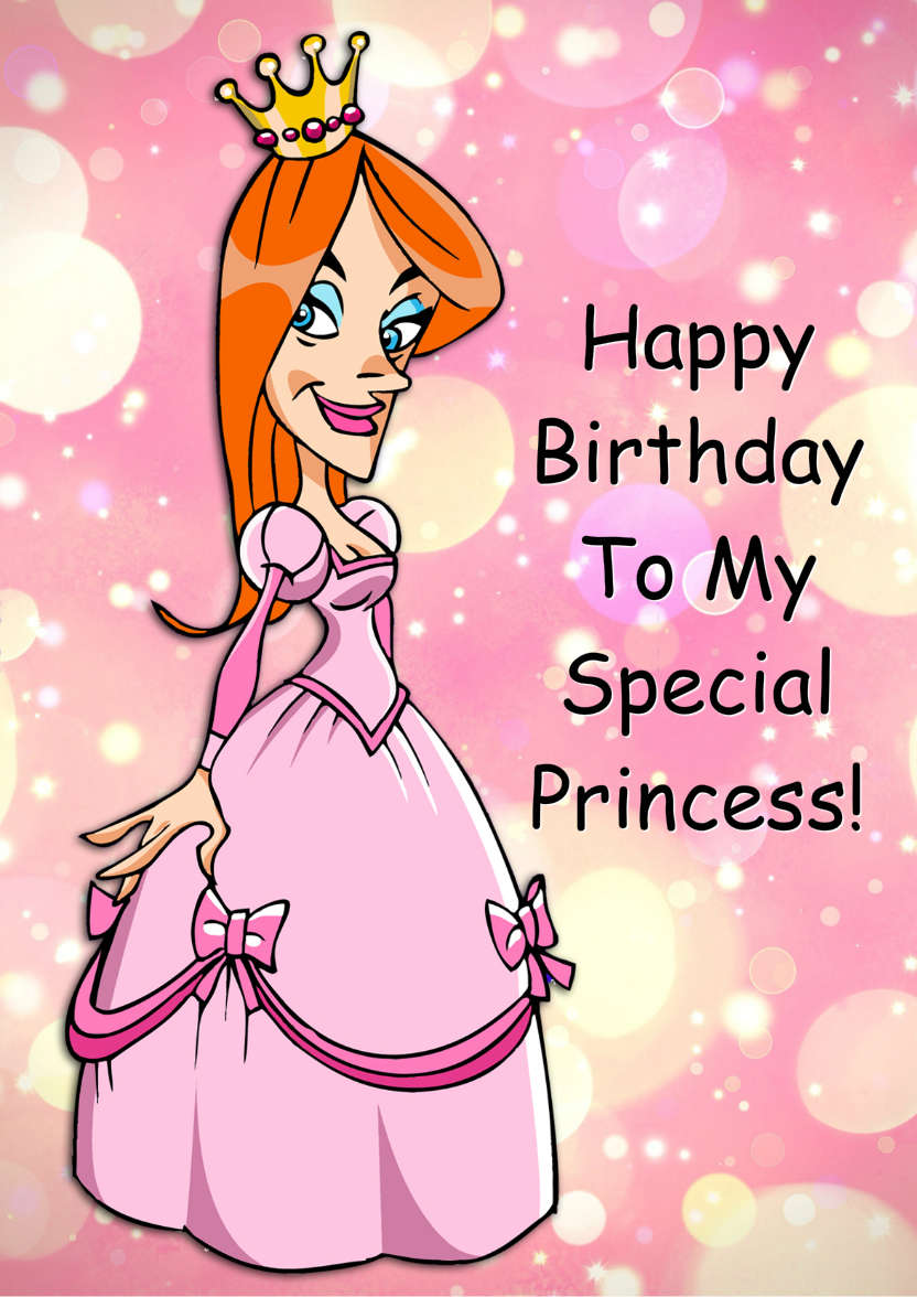 Special Princess - card made with Crafty Bob's Card Creator
