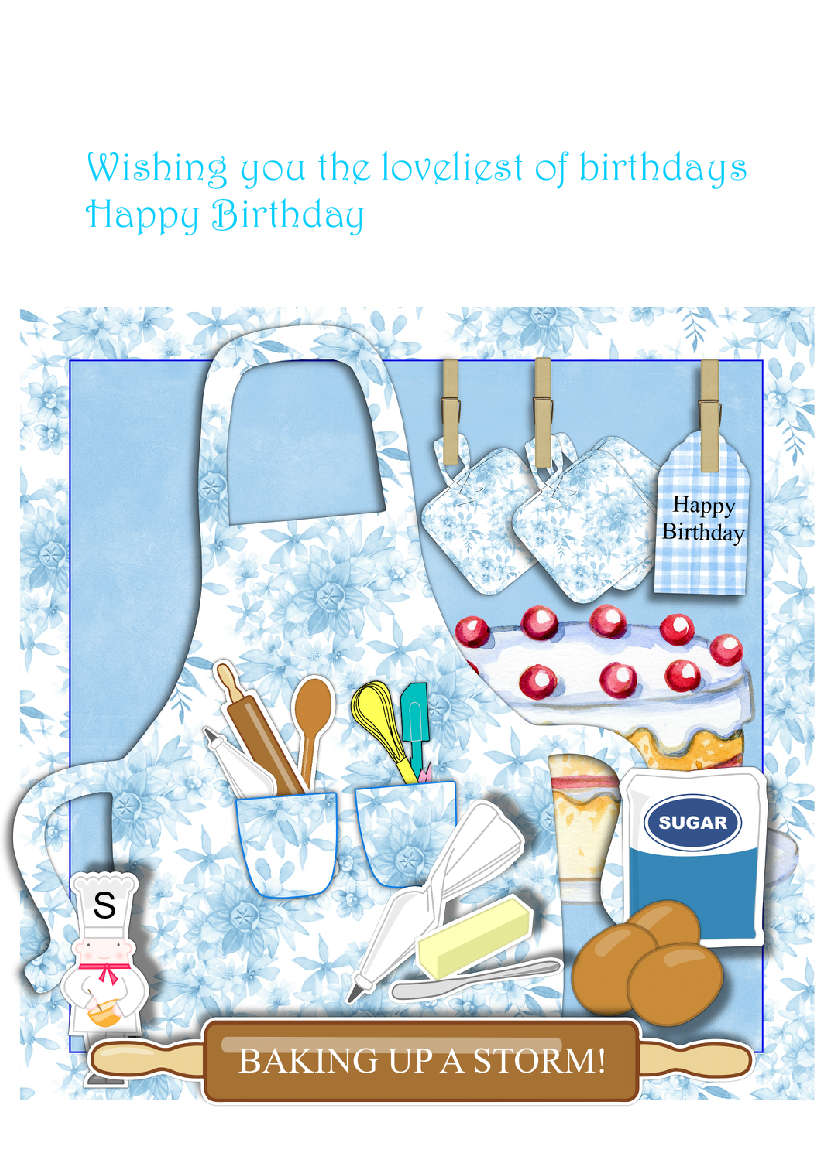 White Plain Background - card made with Crafty Bob's Card Creator