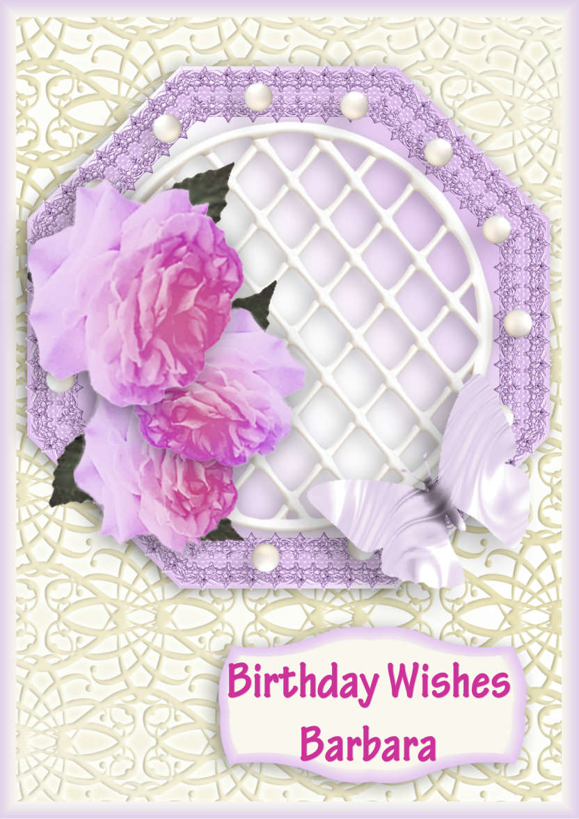 Rose Trellis - card made with Crafty Bob's Card Creator