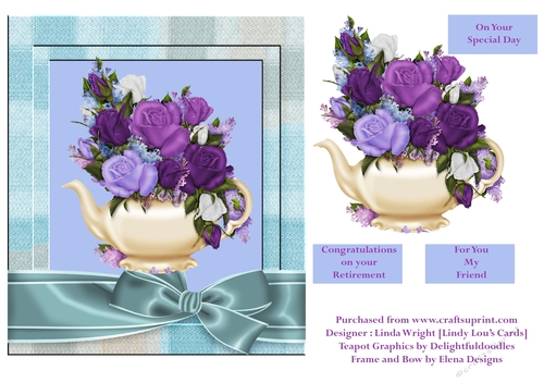 Teapot and Roses