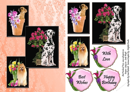 Dogs and Flowers Trio 2