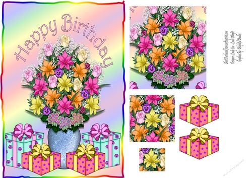 Birthday Flowers In A Vase