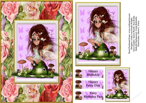 Little Fairy Angie On Tree Stump