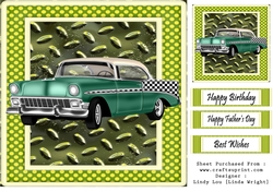 Green Classic On Metal Sheet 7 x 7