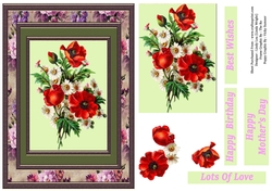 Poppy Birthday Cluster