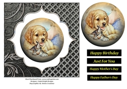 Puppy and Kitten Quick Card