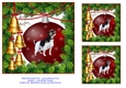 Christmas Baubles Card - Dog Series - No. 3