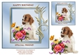 cup864845_20612 - Spaniel and Flowers 7 x 7