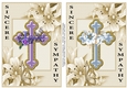 Sympathy Lillies and Cross 5 and 6