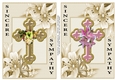 Sympathy Lillies and Cross 3 and 4