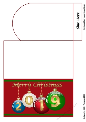 Christmas baubles money wallet