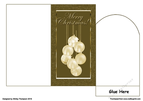 Christmas baubles money wallet.