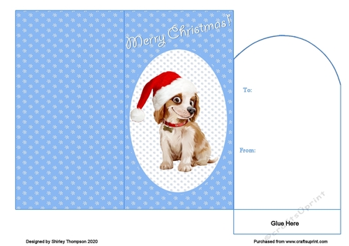 Cute puppy money wallet (Blue).