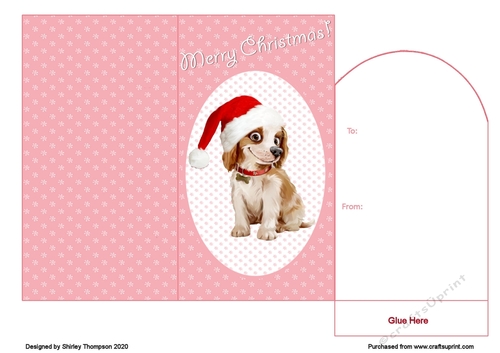 Cute puppy money wallet (deep pink).