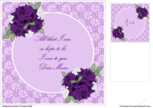 8 x 8 quick card front & gift card.
