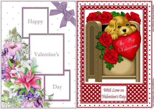 Pair of Valentines Day quick card fronts