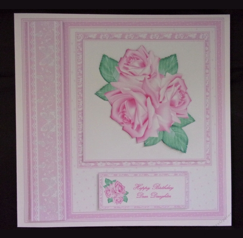 8 x 8 Rose vignette card kit 