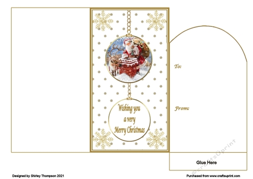 Santa bauble money wallet.