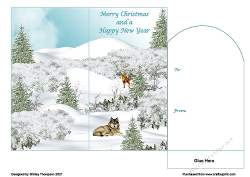 Winter scene money wallet