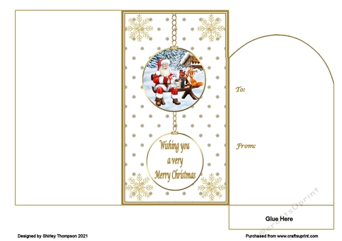 Santa & friends bauble money wallet