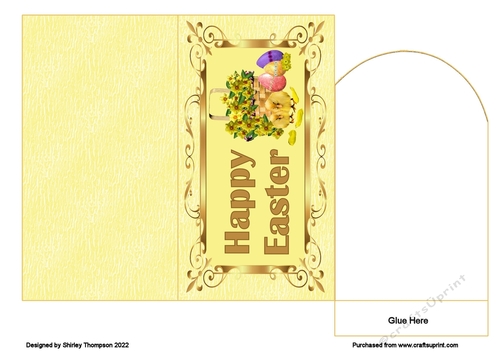 Easter money wallet (Yellow)