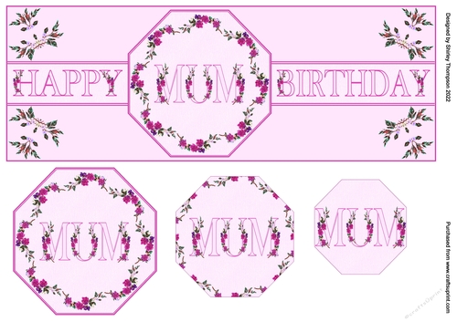 MUM DL step by step card topper.