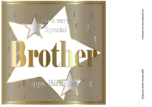 8 x 8 Brother quick card front