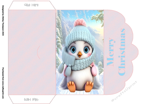 Cute baby penguin money wallet 2