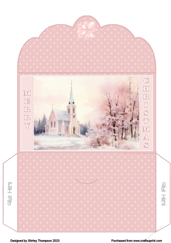 Church scene money wallet