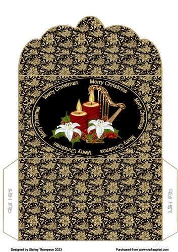 Candles and harp money wallet