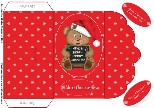 Red bear money wallet