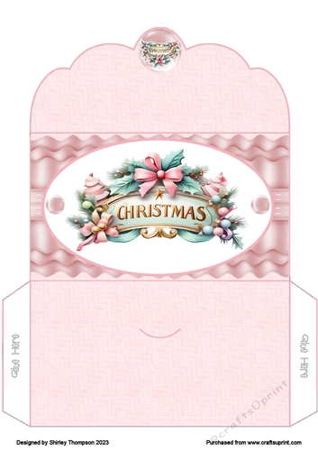 Pink basket weave money wallet.