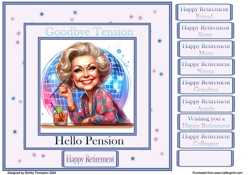 8 x 8  ladies retirement quick card front.4