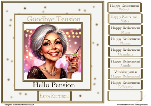8 x 8  ladies retirement quick card front.7