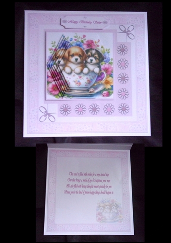 7 x 7 cute pups in a cup mini kit.