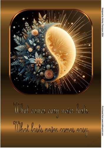 A4 yin & yang poster 