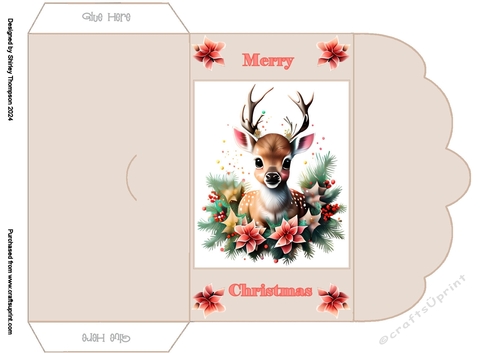 Cute baby deer money wallet (Beige).