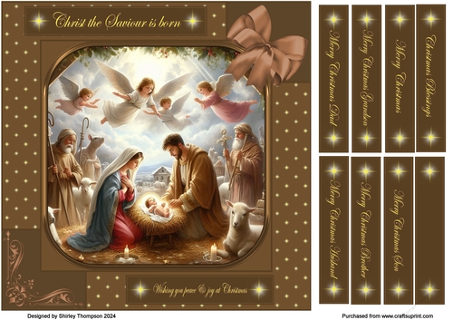 8 x 8 Nativity scene quick card front.1