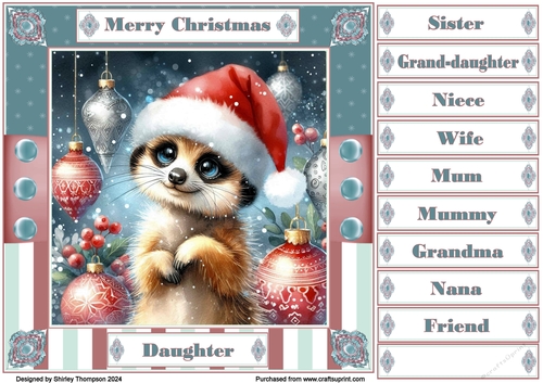 8 x 8 cute meerkat quick card front.1