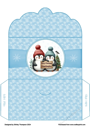 Penguin duo money wallet (Grand-daughter).