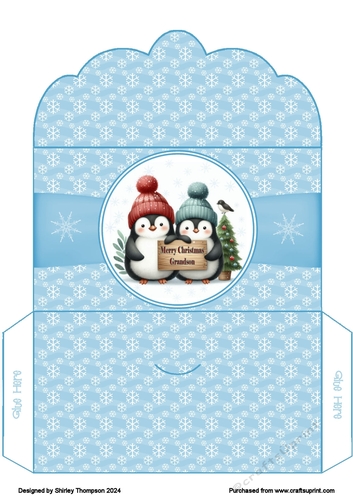 Penguin duo money wallet (Grandson).